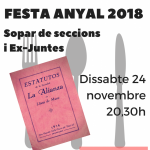 Més informació sobre l'article Sopar de seccions i ex-juntes