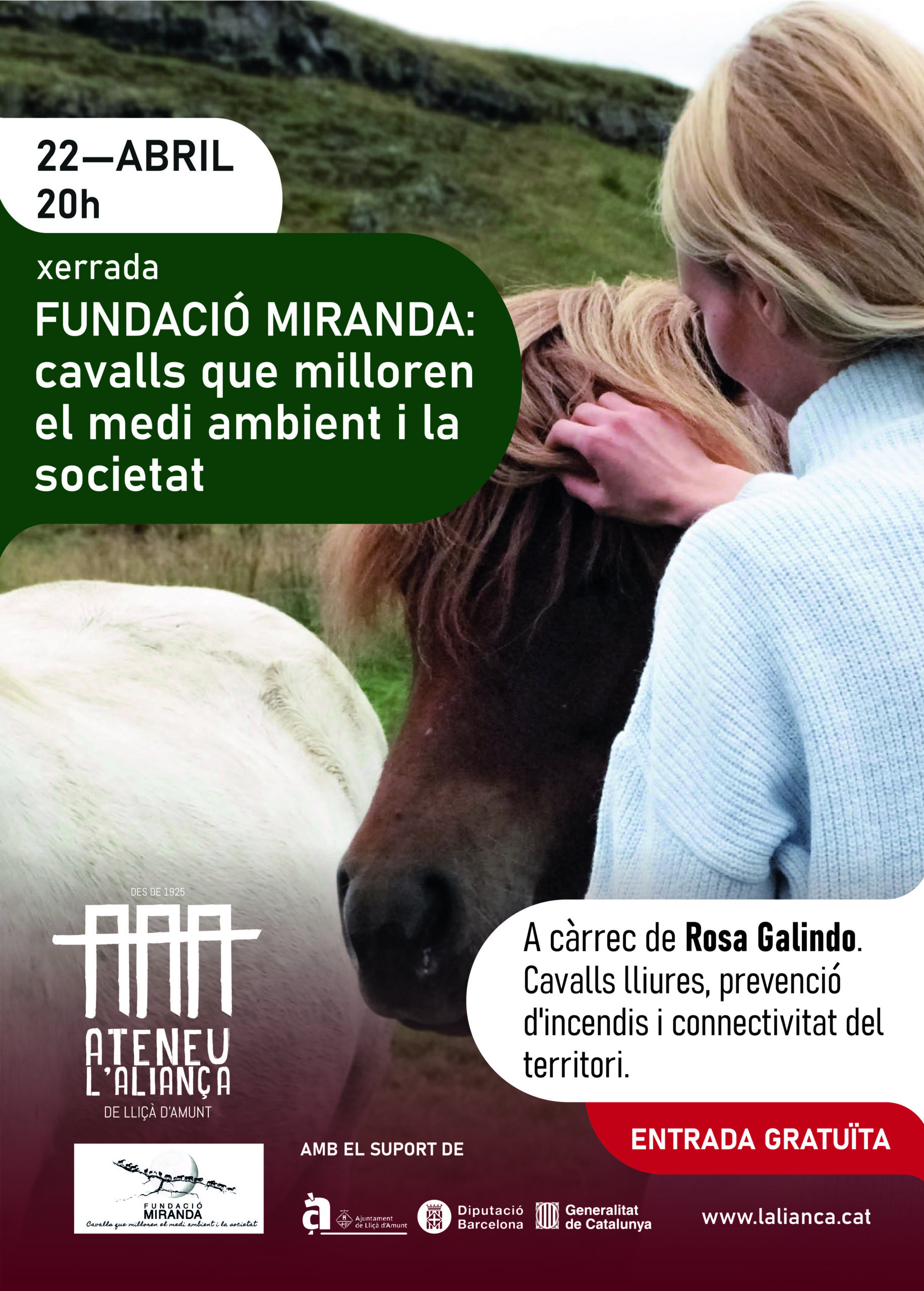 Xerrada: Fundació Miranda: cavalls que milloren el medi ambient i la societat